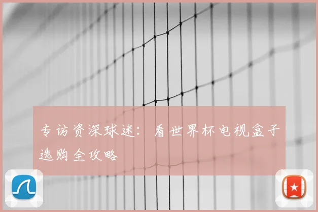 专访资深球迷：看世界杯电视盒子选购全攻略